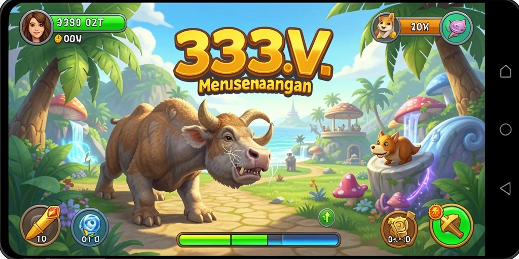 Tampilan gameplay menarik dari 333V dengan tantangan arcade.