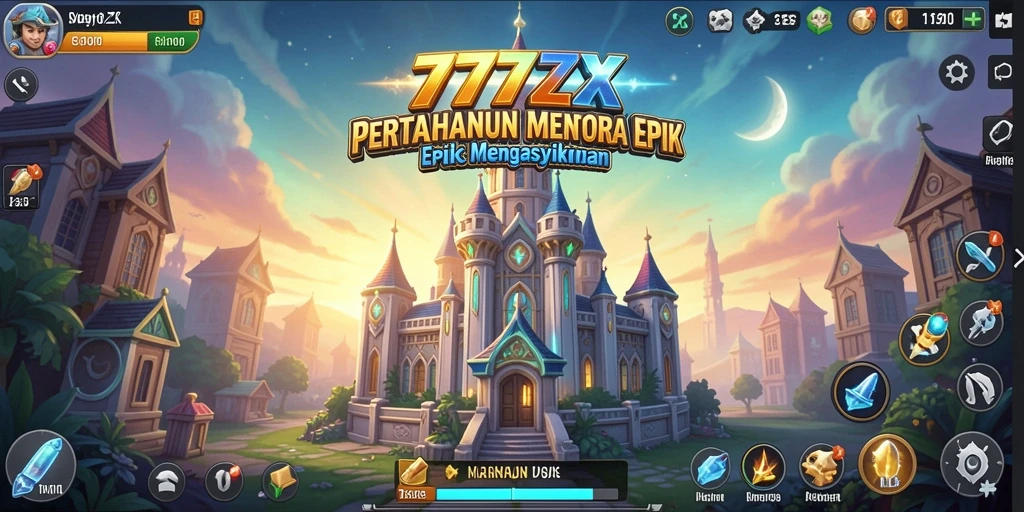 Gameplay menara pertahanan yang strategis dan menarik di 777ZX.