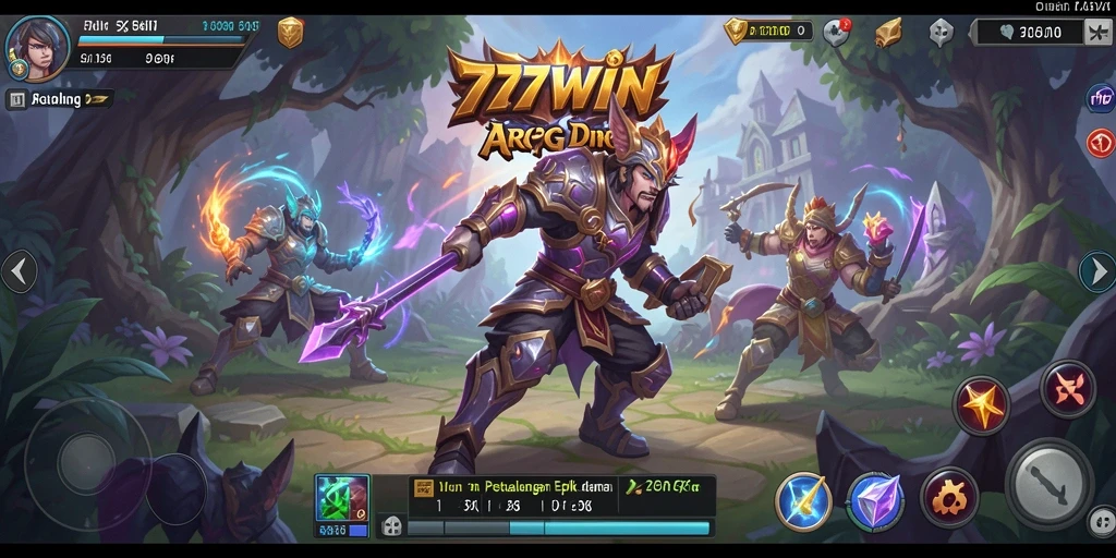 Tampilan seru gameplay 77WIN dengan aksi mendebarkan.