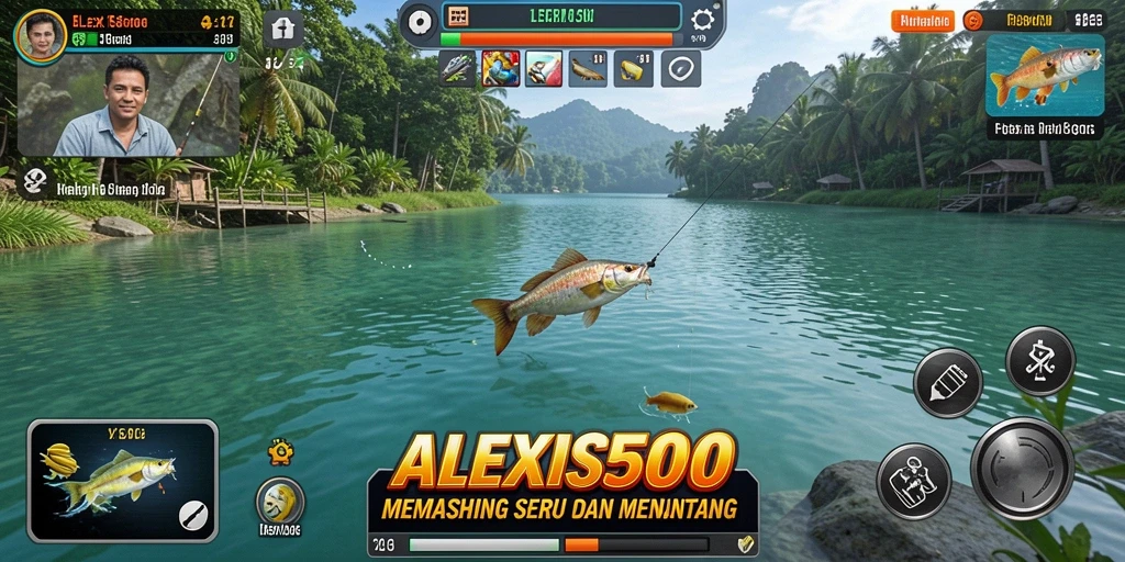 Tangkapan ikan raksasa dalam permainan ALEXIS500.