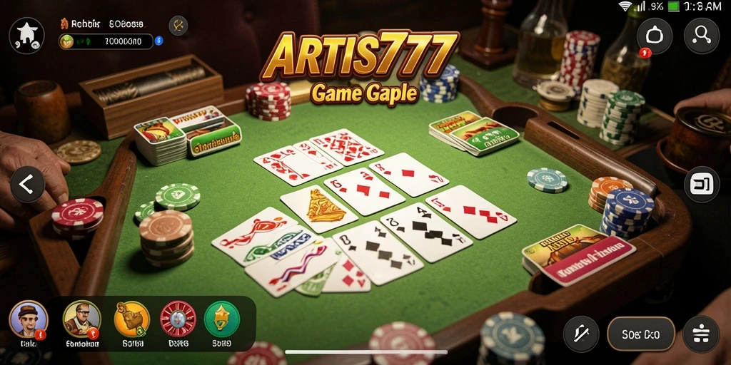 Tampilan gameplay seru dan menantang di ARTIS777.