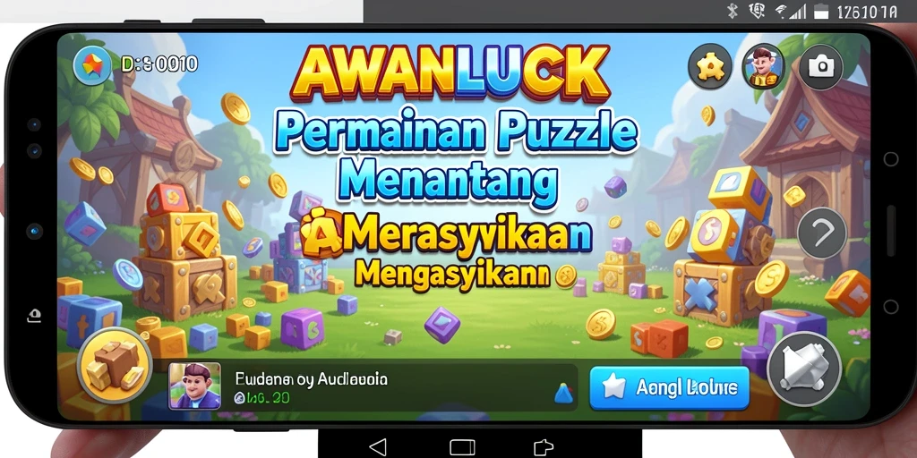 Tampilan gameplay <strong>AWANLUCK</strong> dengan berbagai teka-teki menarik.