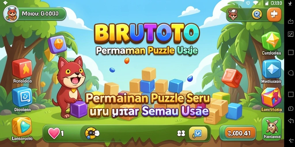Tampilan gameplay BIRUTOTO yang menarik dan penuh warna.