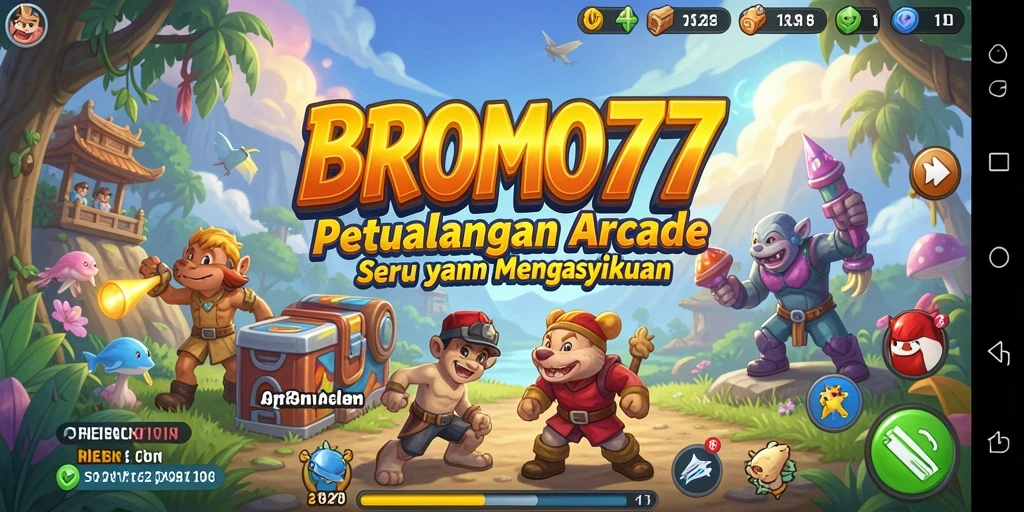 Tampilan seru dari gameplay BROMO77 yang penuh aksi.