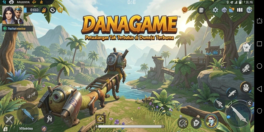 Tampilan gameplay menarik dari DANAGAME di dunia Open World.