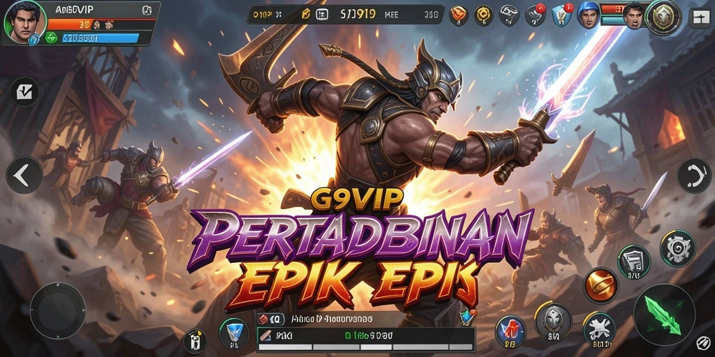 Screenshot G9VIP menampilkan aksi pertarungan yang intens dan seru.