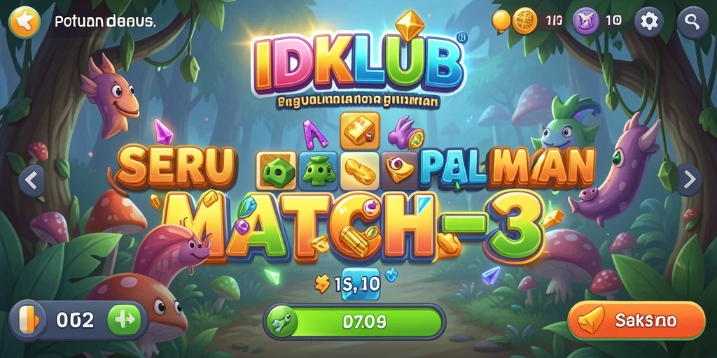 Screenshot menampilkan gameplay seru dan warna-warni dari IDKLUB.