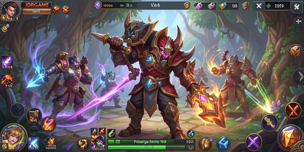 Tampilan aksi mendebarkan dalam game ARPG IDRGAME.