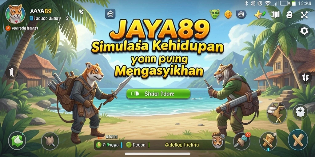 Screenshot gameplay <strong>JAYA89</strong> yang menampilkan interaksi karakter dalam simulasi kehidupan.