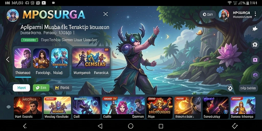 Tampilan gameplay MPOSURGA dengan fitur interaktif yang menarik.