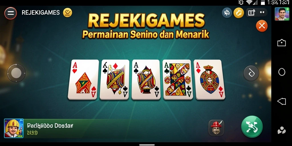 Tampilan gameplay REJEKIGAMES yang seru dan interaktif.