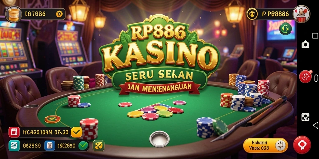 Tampilan gameplay Kasino yang mendebarkan di RP886.