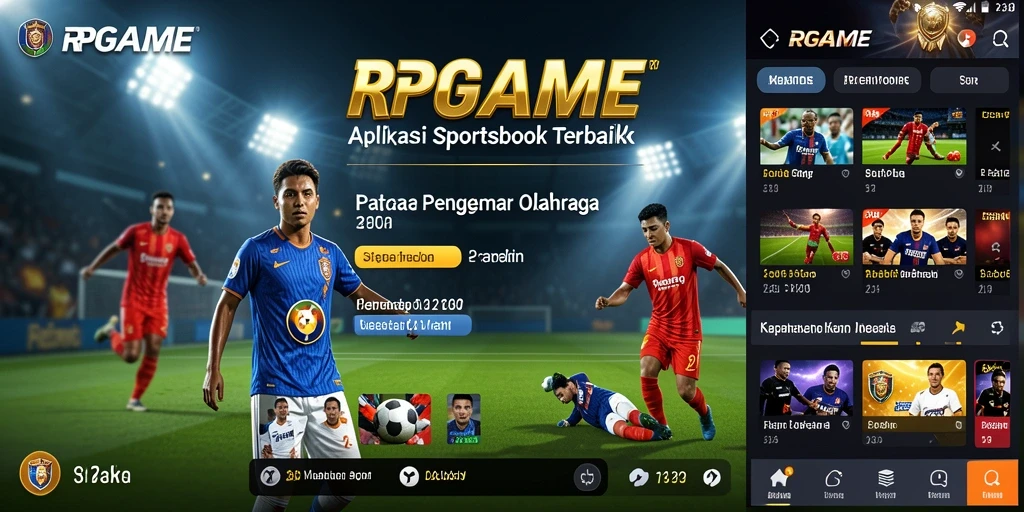 Screenshot RPGAME menampilkan aksi seru taruhan olahraga secara real-time.