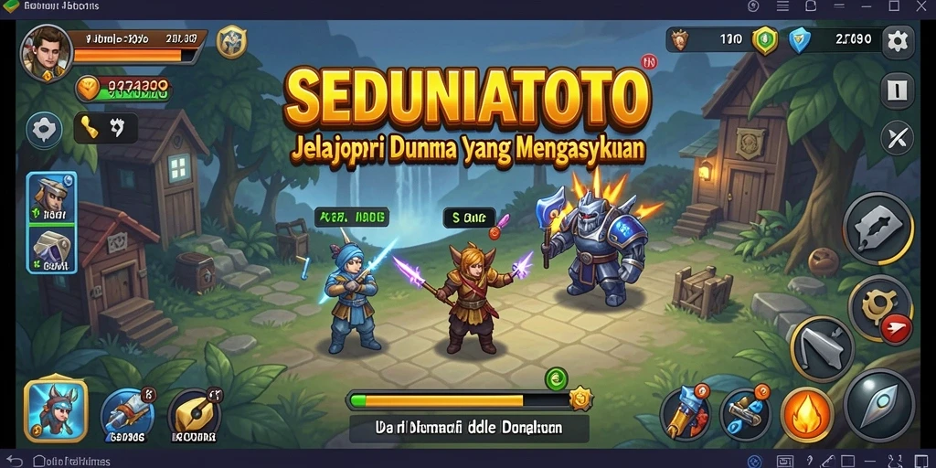 Tampilan gameplay SEDUNIATOTO yang seru dan menarik.