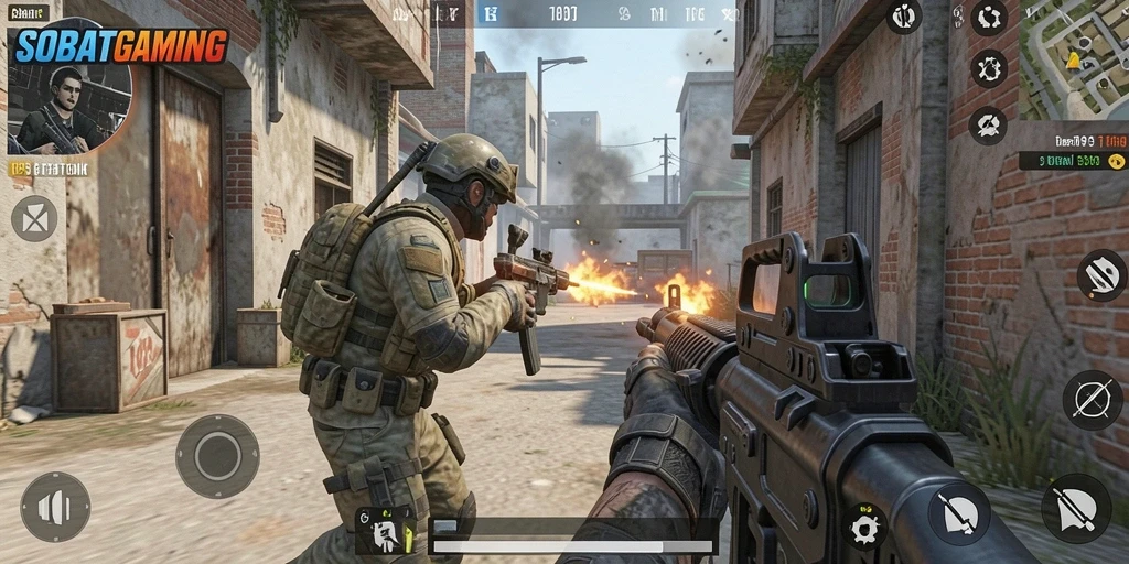 Tampilan gameplay yang intens dan seru di SOBATGAMING.