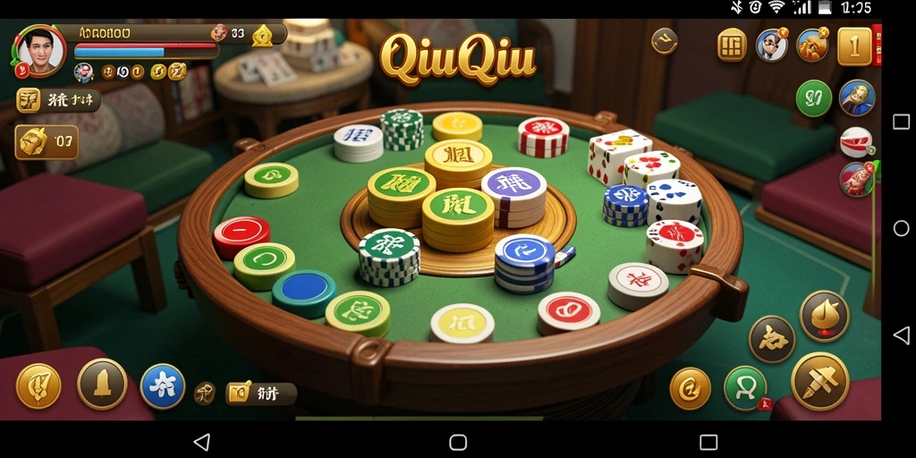 Gameplay QiuQiu yang seru dan interaktif di V07.