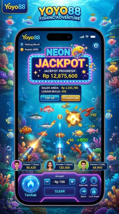 Tampilan halaman utama aplikasi yoyo88 yang menarik.